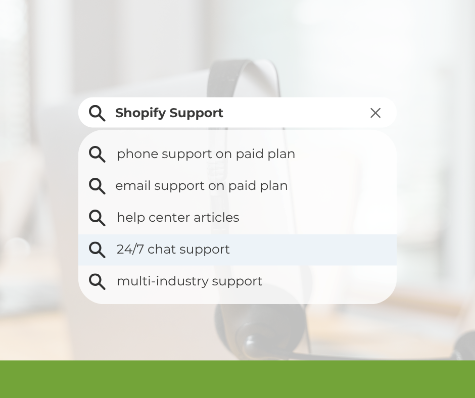 shopify support
