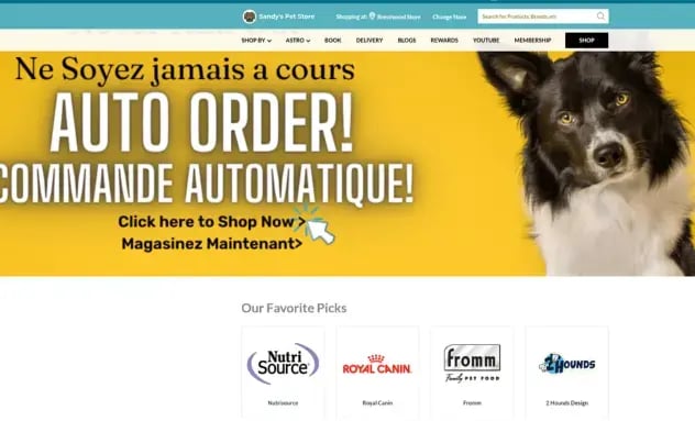 eTailPet Website Example (2)