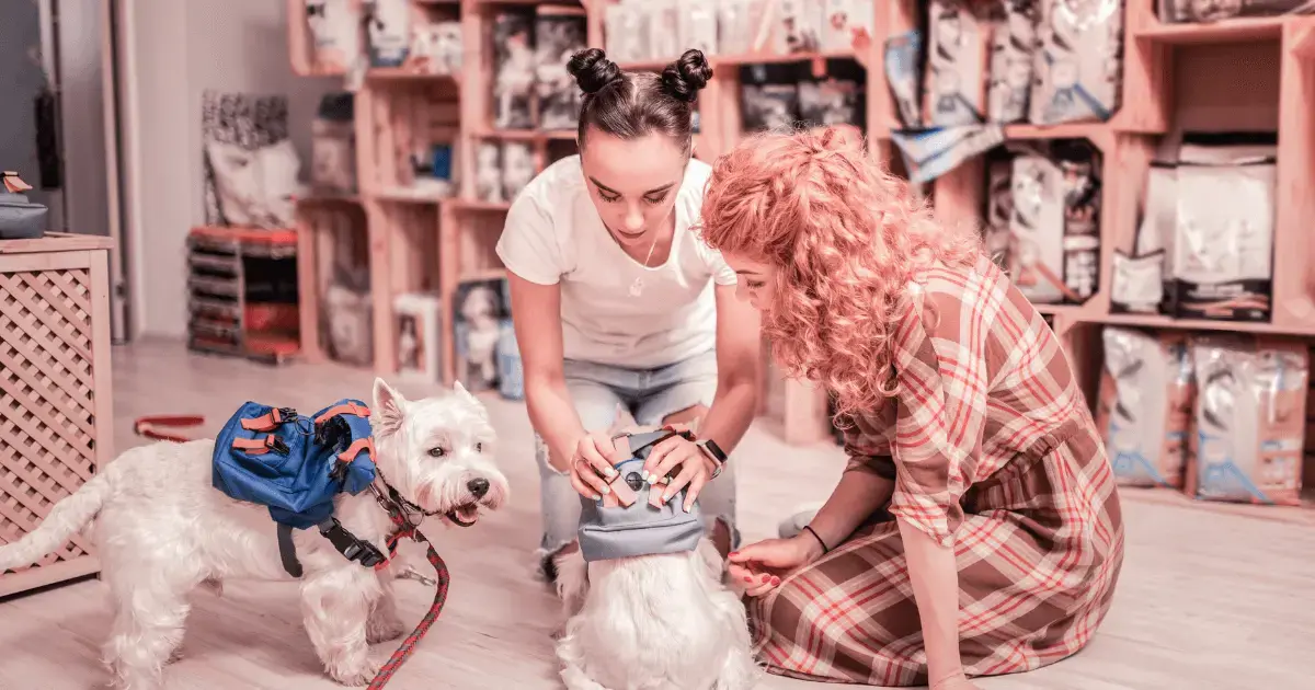 Women in a pet store